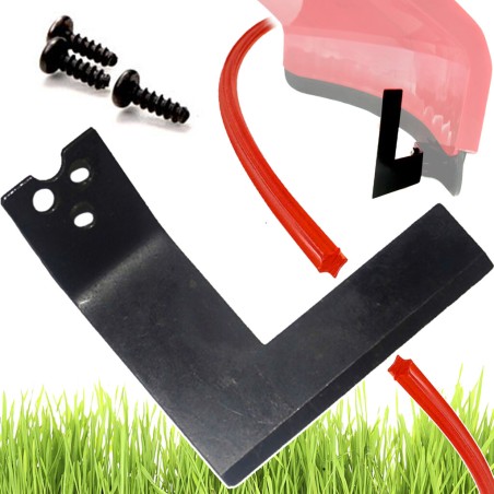 Lama Taglia Filo per Parasassi del Decespugliatore a Scoppio | con Viti di Montaggio | Pezzo di Ricambio